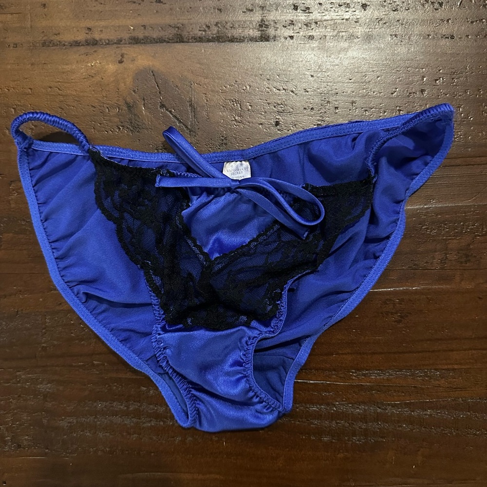 Victoria's Secret Satin String Bikini Panties NWOT